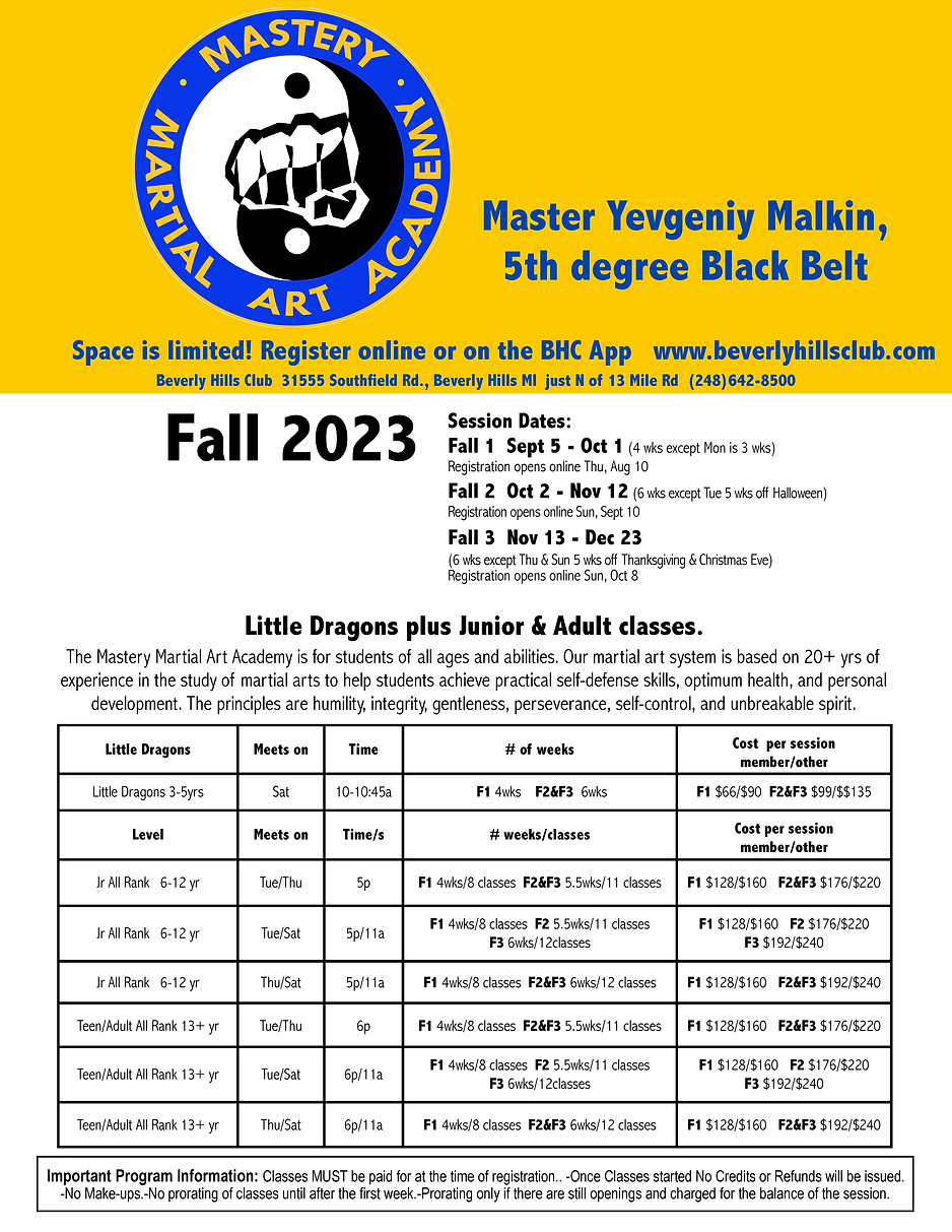 MARTIAL ARTS & BASKETBALL Beverly Hills Club